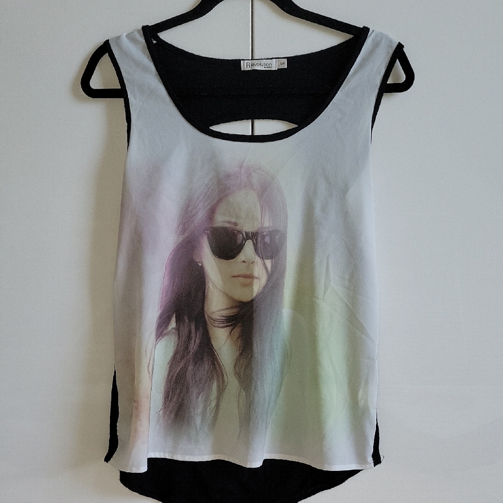 Revolution by Ricki's Mixed Media Graphic Tank